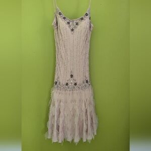 Sue Wong Pink Silk Dress